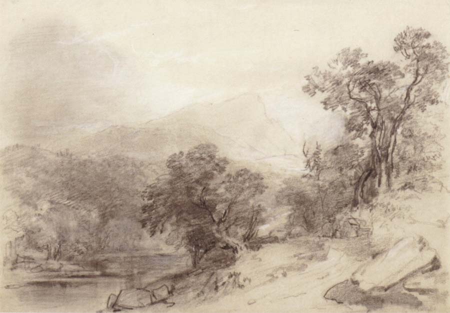 Asher Brown Durand Study for Landscape Composition